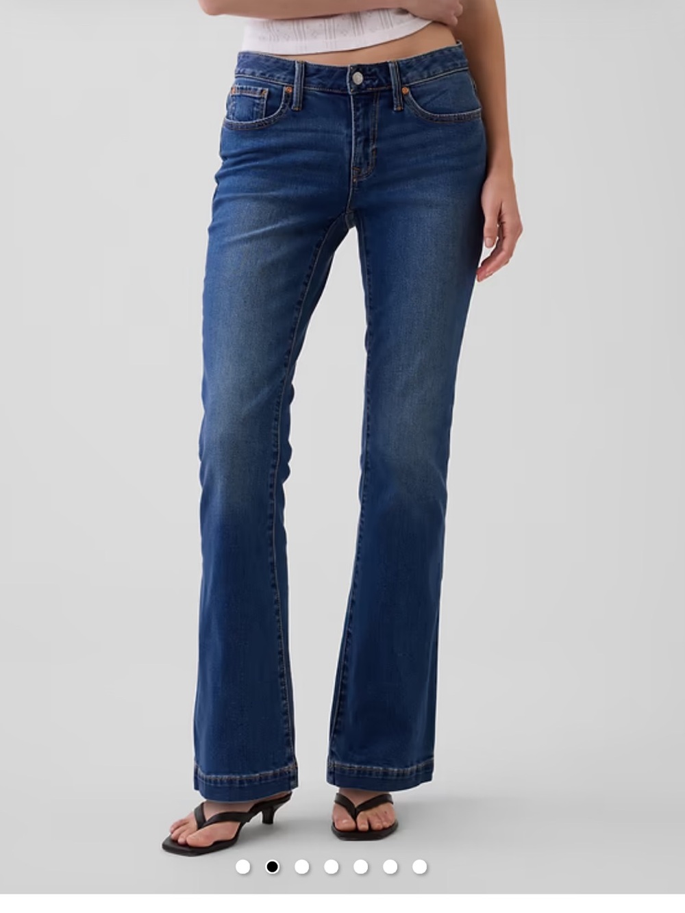 Classic Women's Low Rise Bootcut Jeans in Blue